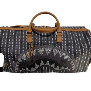 Sprayground Limited Edition Black & Tan Duffle Bag